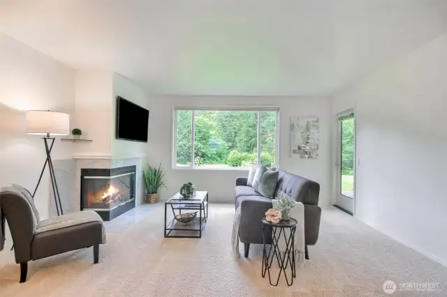 door to patio from living area