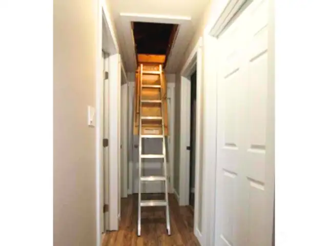 Hallway access to the attic