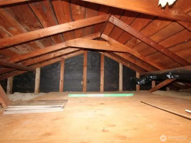 Massive storage space in the attic