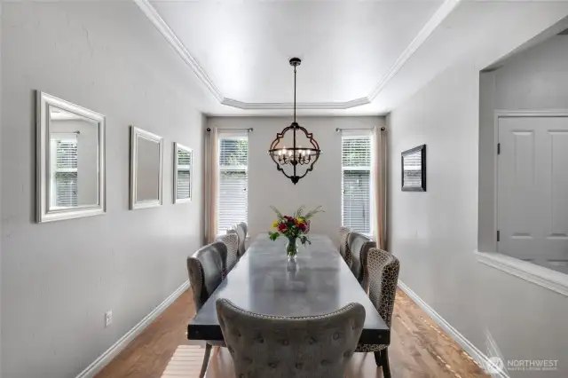 A beautiful dining space
