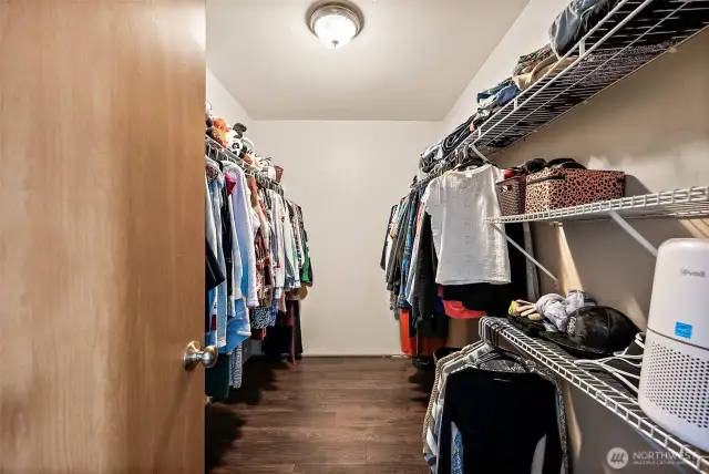Primary walk-in closet