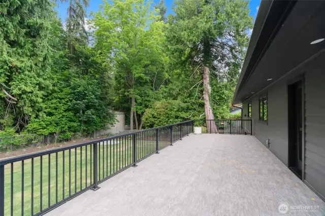 Entertainment sized deck.