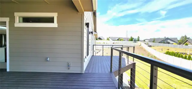 Deck, facing west