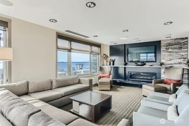 The Club Room can also be reserved for private functions. Look at that view!