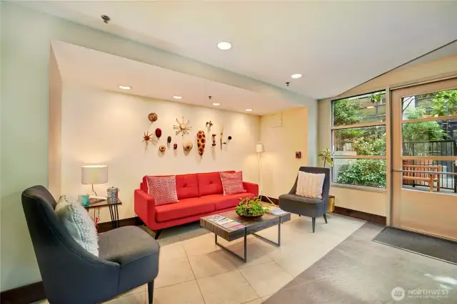 The South Building has it's own lobby area to greet guests.