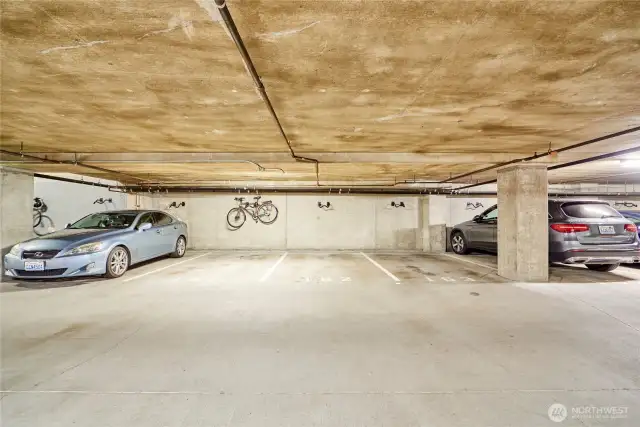 Unit #553 comes with assigned parking spot #162, located on Garage level C.