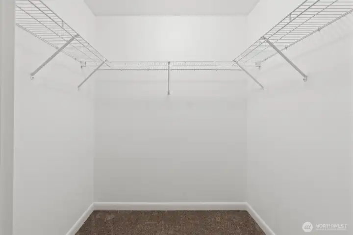 Walk-in closet in second bedroom.