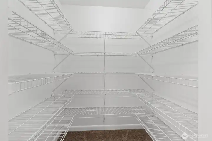 Large walk-in pantry.