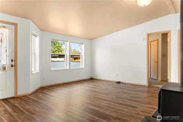 Plenty of space for a wall mounted TV.