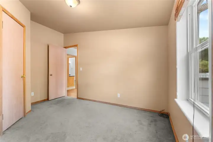 Bedroom number two off of the livingroom.
