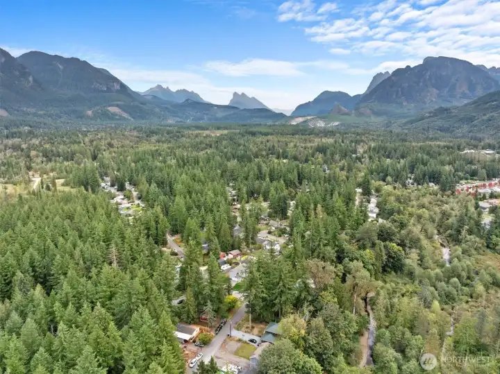 surrounding mountains