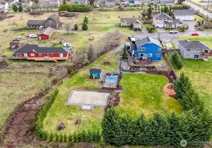 Over an acre of land- level, private and full of possibilities