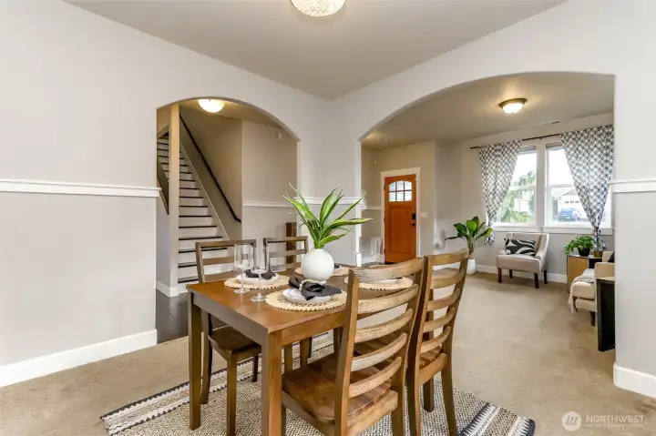 open formal spaces perfect for entertaining