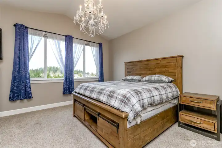 Spacious and bright primary bedroom