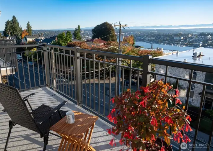 This is a lovely spot to enjoy your morning coffee.