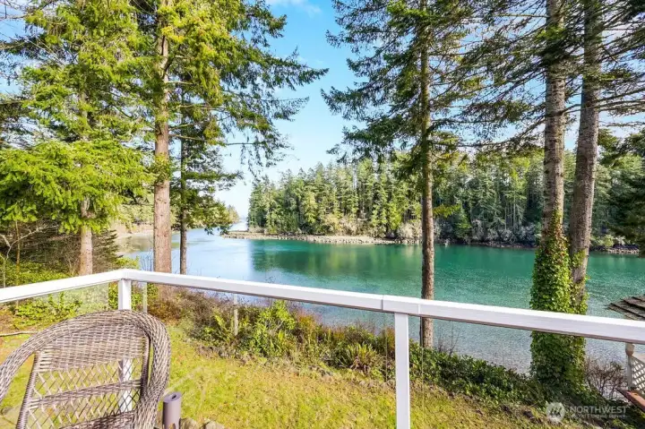 An expansive deck to enjoy the views.