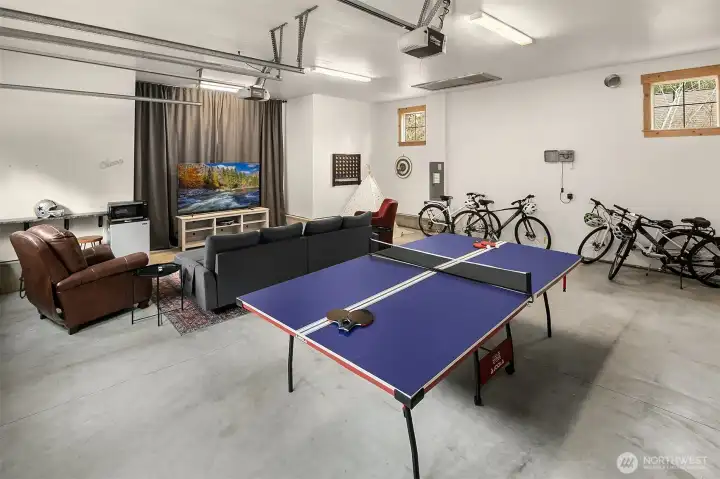 Garage space - currently used a fabulous Rec Room!