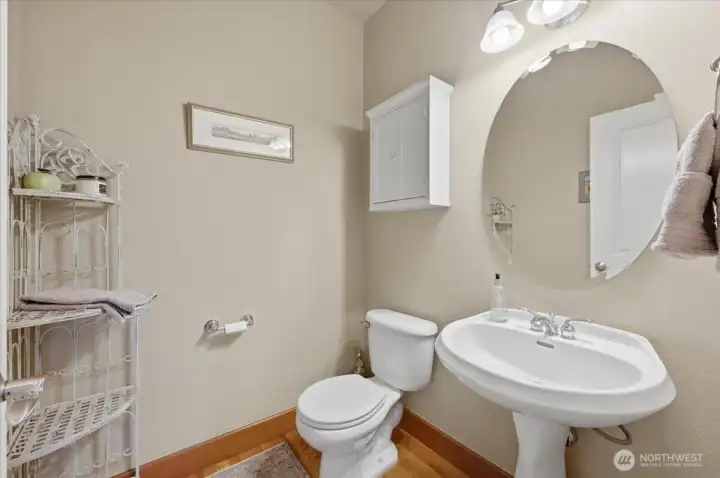 Guest Bathroom just off the family/kitchen area