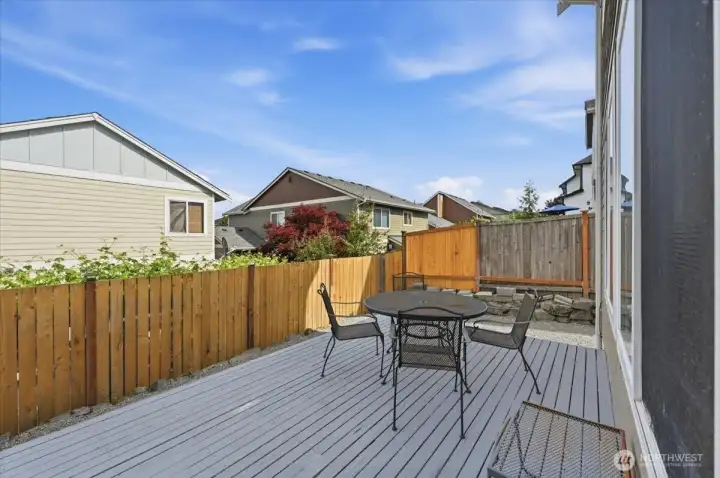 Entertainment size patio just off the dining and great room.
