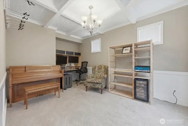 Music room/Office space or Den next to the kitchen and dining room