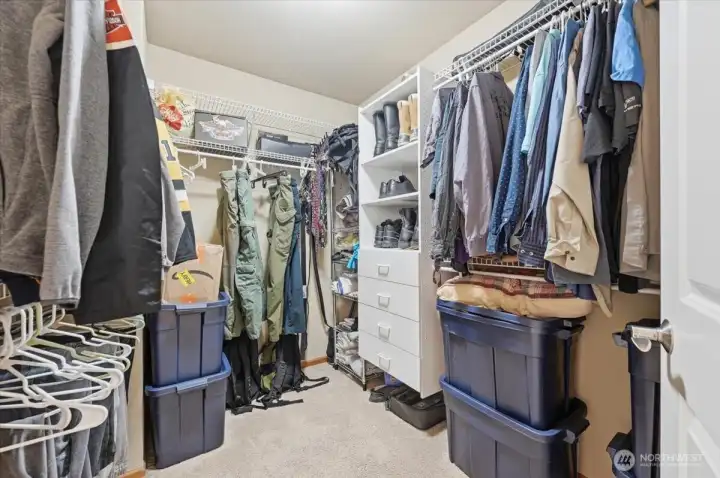 Walk In Closet for main bedroom