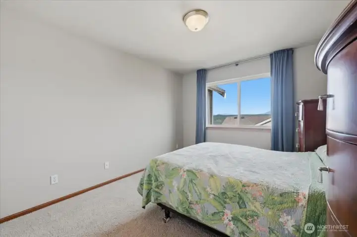 Second bedroom looking south with territorial views