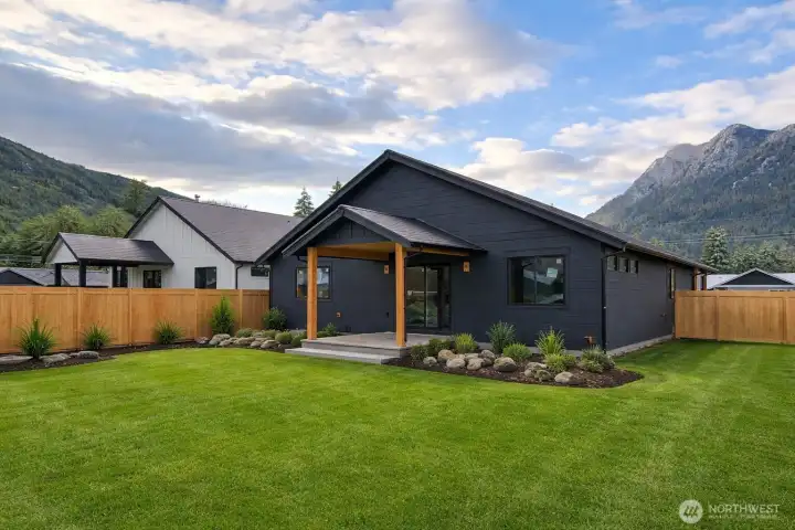 Front - AI representing landscaping - similar to be completed prior to