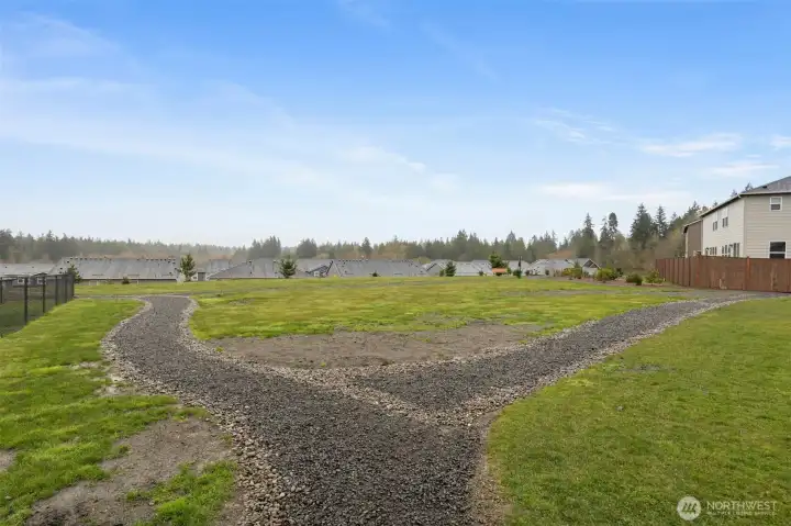 Community trails perfect for strolling, walking dogs, riding bikes, etc.