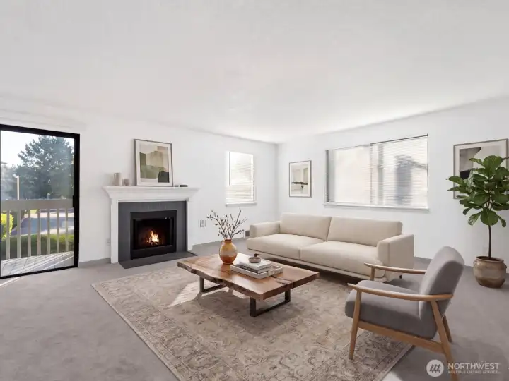 Virtual staging used