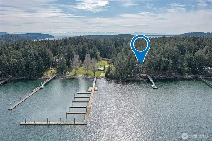 Lots 1 & 2 share the dock on Lot 1. There is plenty of room to build another house on lot 2. Lots 1 & 2 share the dock on Lot 1. There is plenty of room to build another house on lot 2.