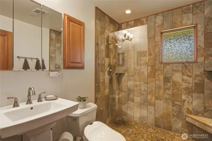 Finished basement bath