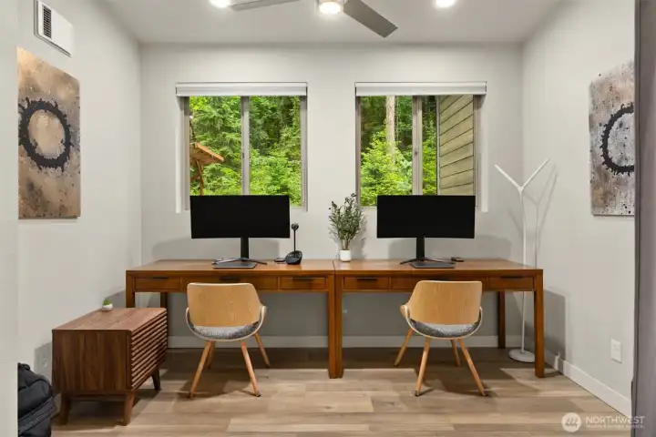 A flexible bonus space just off the main living area—ideal for dual workstations, creative pursuits, overflow pantry storage, or a quiet retreat tucked away from the heart of the home. A flexible bonus space just off the main living area—ideal for dual workstations, creative pursuits, overflow pantry storage, or a quiet retreat tucked away from the heart of the home.