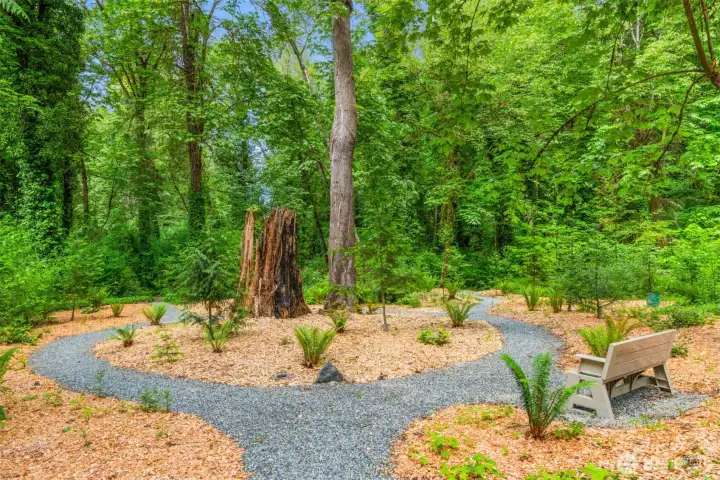 Designed to be explored, the grounds unfold with winding garden paths, towering trees, and peaceful spaces to pause and take in the surroundings. Designed to be explored, the grounds unfold with winding garden paths, towering trees, and peaceful spaces to pause and take in the surroundings.