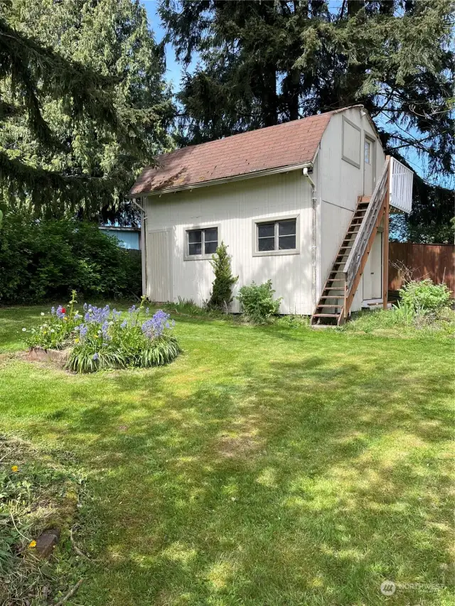 Two story shed - options galore!