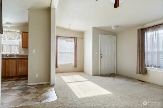 Dining area and entry