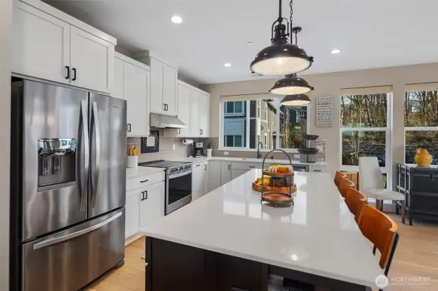 Quartz Countertops throughout the home,