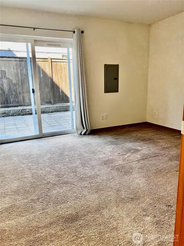 Main floor bedroom lead to patio