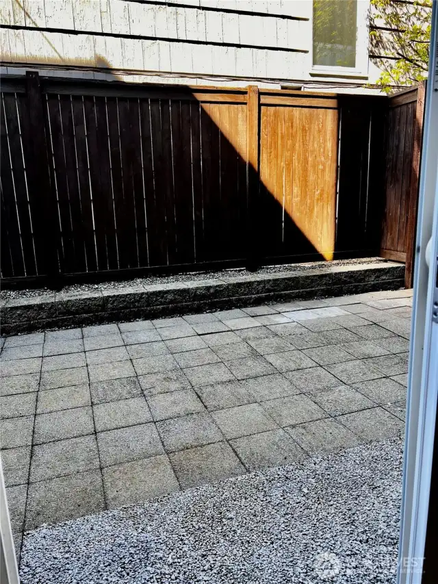 Low maintenance patio