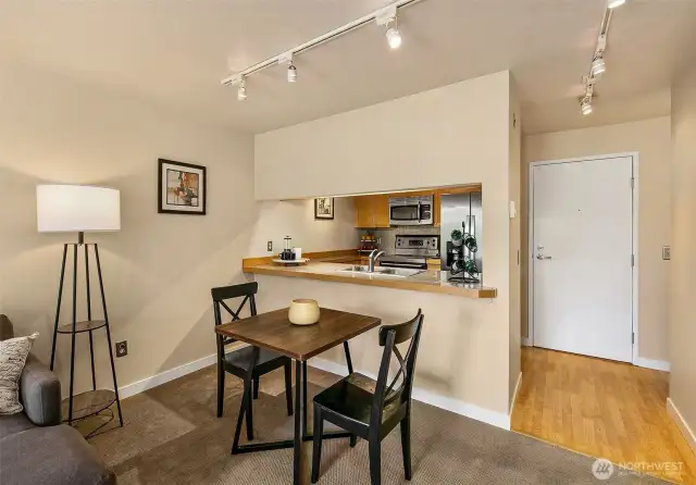 Room for dining or just use the breakfast bar.
