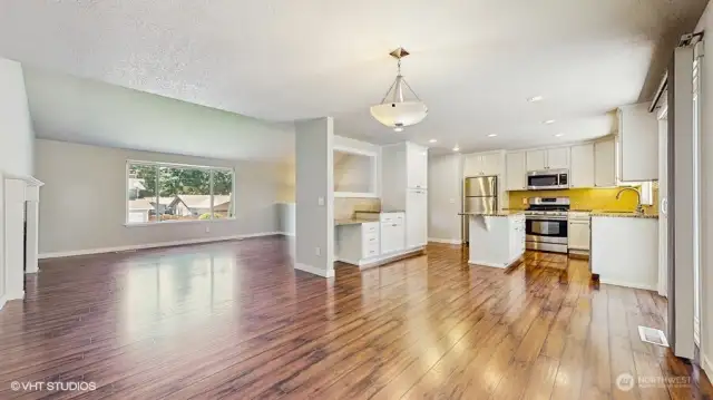 Dining Room facing kitchen and living room