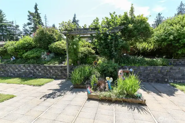 Arbor at front door
