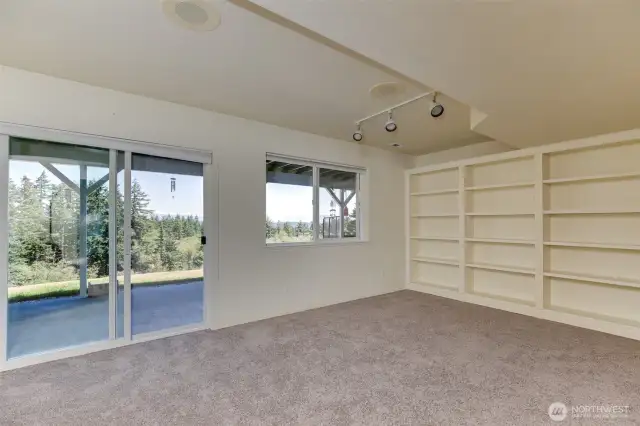 Downstairs living/family room also with a view.