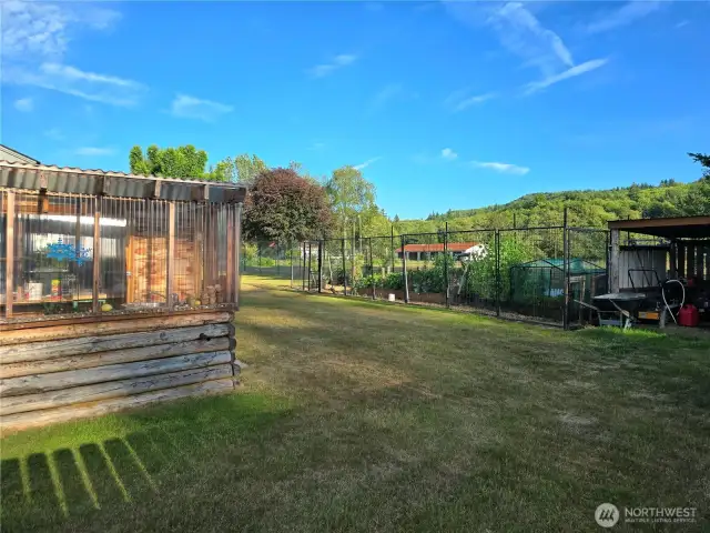 Garden shed, greenhouse extra storage. (black garden fencing is not included.)
