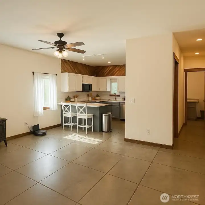 Dining room adjacent to kitchen