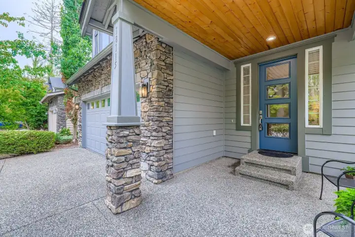 Covered front porch