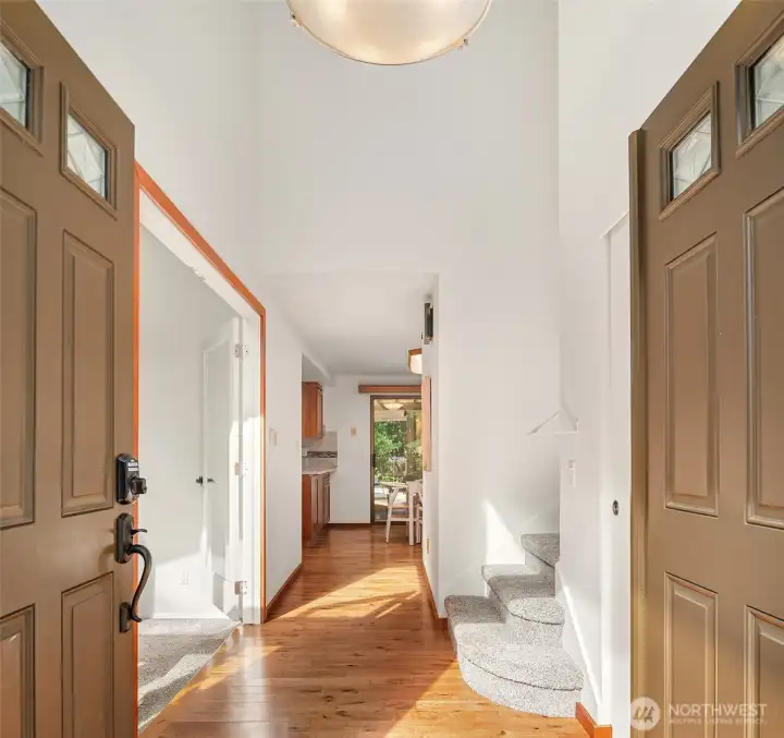 The soaring entry makes a wonderful first impression.
