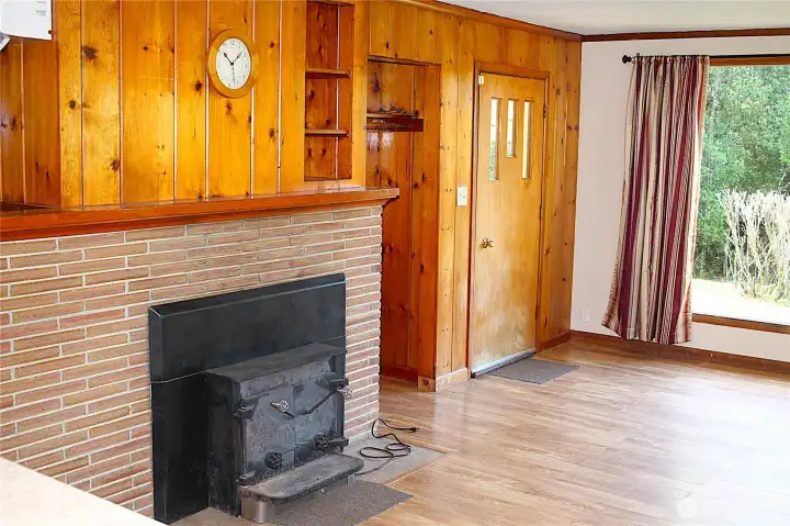 a view from the kitchen to --