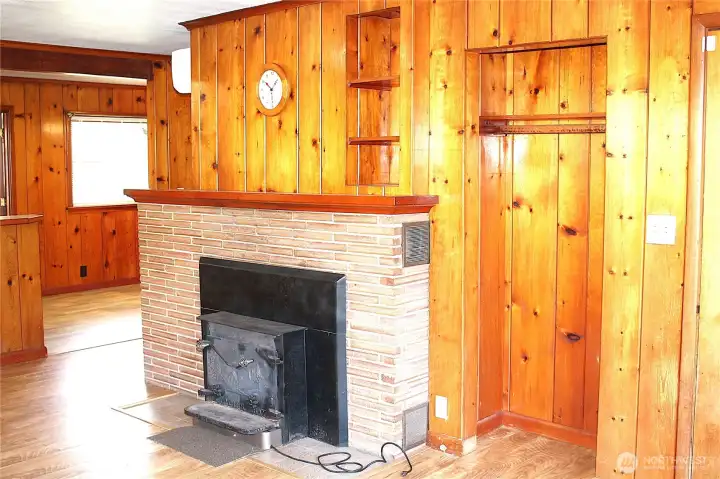 - fireplace stove insert.