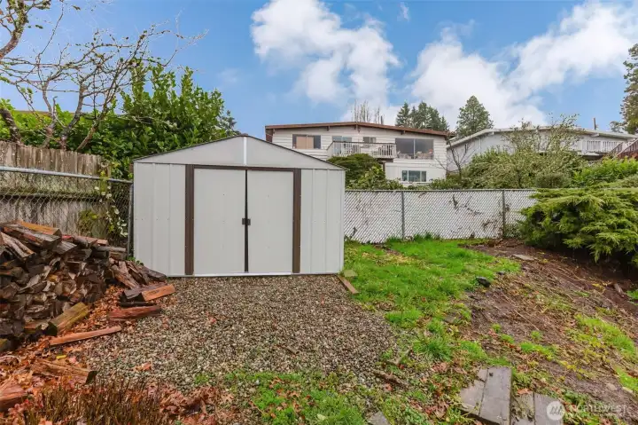 New outdoor shed for more storage