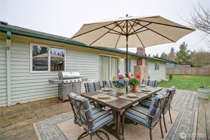 Virtually Staged - LARGE back patio